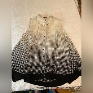 Signature Collection Polka Dot Blouse Size 3x